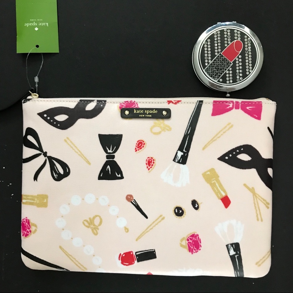 Kate Spade Steal Scene Gia Cosmetics Pouch Clutch - Picture 2 of 4